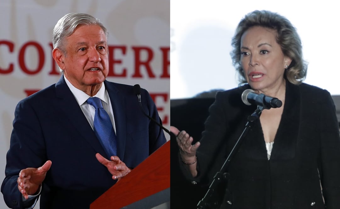 Andrés Manuel López Obrador, presidente de México y Elba Esther Gordillo, exlideresa magisterial / Archivo. EL UNiversal