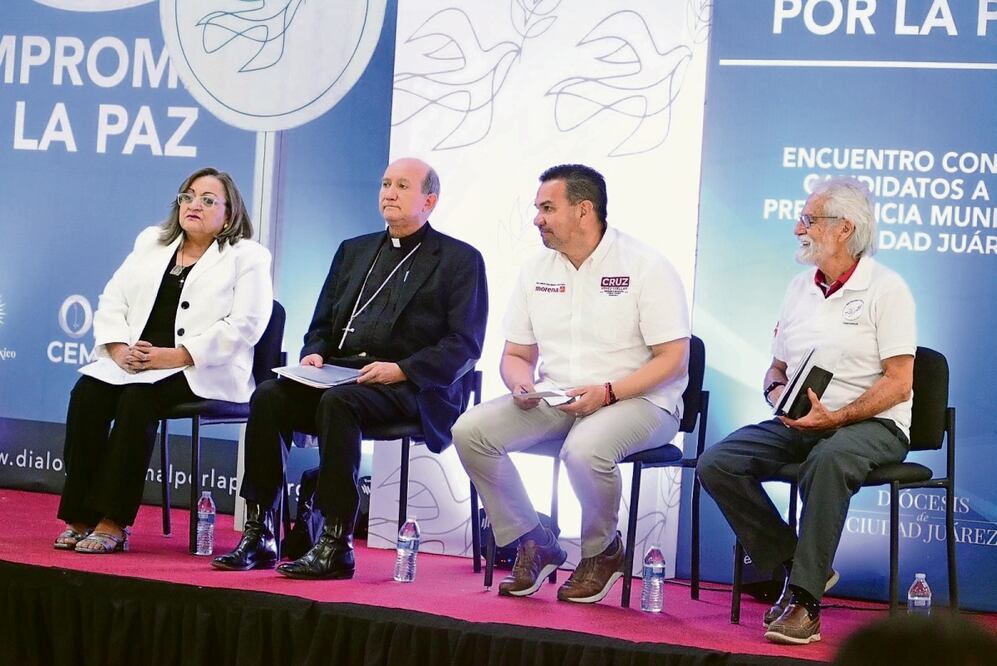 Los líderes religiosos y candidatos asistentes acordaron impulsar para Ciudad Juárez los temas de seguridad y desaparecidos, educación y la movilidad humana. Foto Especial