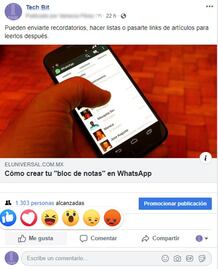 Facebook modificó sus reacciones y así lucen ahora