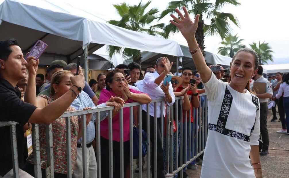 La presidenta Claudia Sheinbaum Pardo en Villahermosa, Tabasco, este domingo 16 de noviembre de 2025. Foto: Especial