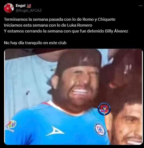 Los mejores memes que dejó la detención de Billy Álvarez, exdirector de la Cooperativa La Cruz Azul, Guillermo. Foto: Captura de pantalla