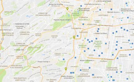 Mapa. Asaltos en Periférico