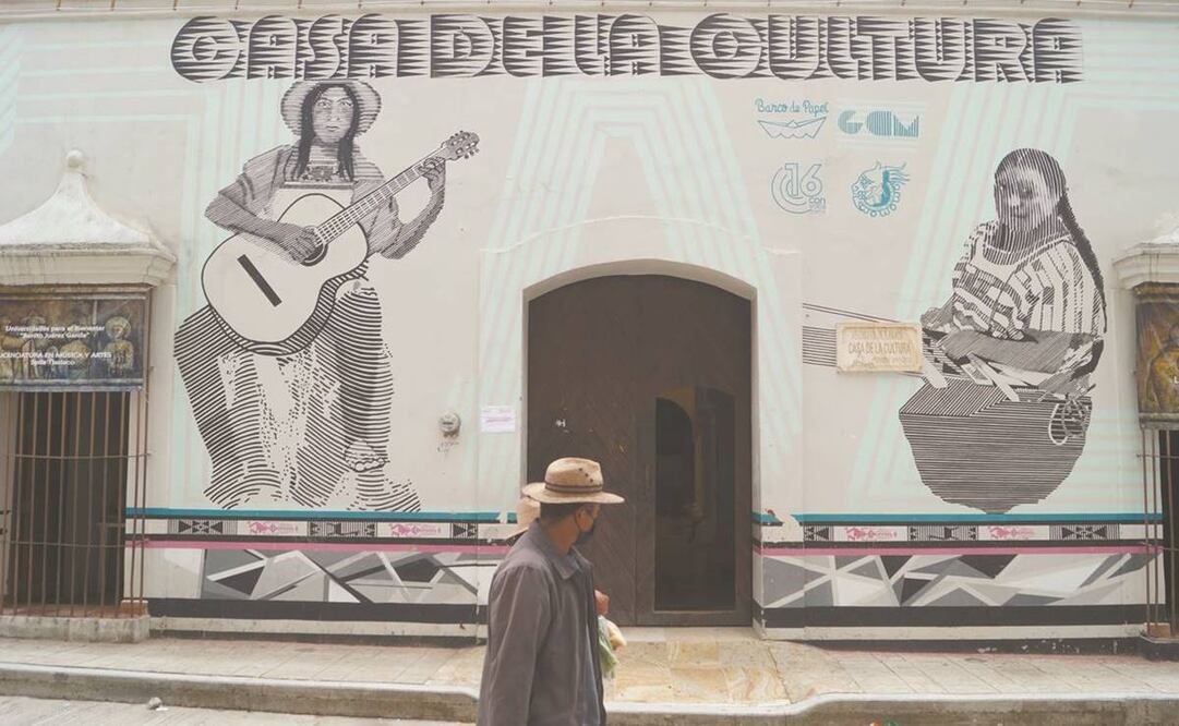 La Universidad para el Bienestar en Tlaxiaco todavía no cuenta con sede, por lo que opera en la Casa de la Cultura municipal. Fotos: Edwin Hernández/ EL UNIVERSAL.