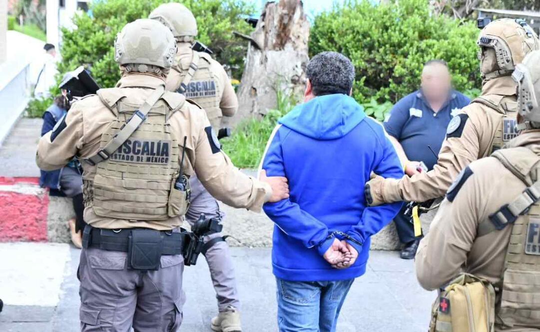 La corporación mexiquense informó que el acusado fue identificado como Armando “N”. Foto: Especial