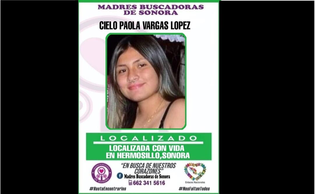Localizan a Cielo Paola, la menor desaparecida en Hermosillo, Sonora. Foto: ESPECIAL