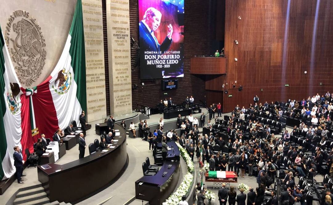 Homenaje a Porfirio Muñoz Ledo en Cámara de Diputados. Foto: Diego Simón Sánchez/EL UNIVERSAL