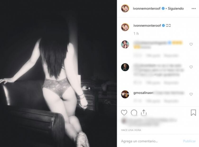 Ivonne Montero luce su trasero en lencería