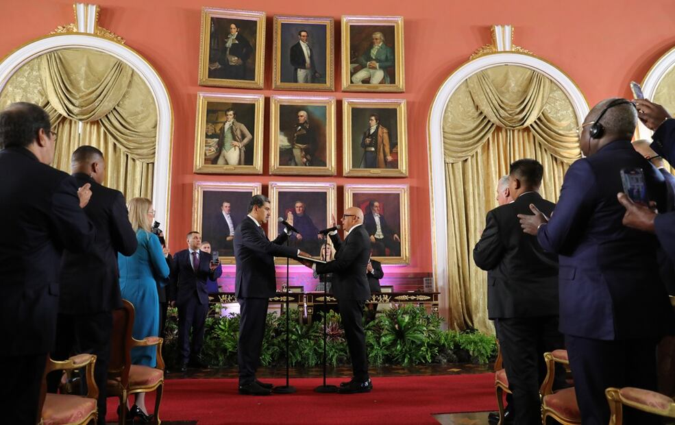 Nicolás Maduro asume su tercer mandato en Venezuela. Foto: EFE