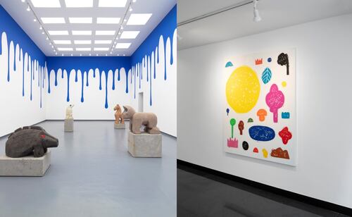 La exposición está compuesta por obras en pintura, escultura y dibujo. Foto: NIK MASSEY. PROYECTOS MONCLOVA GALLERY