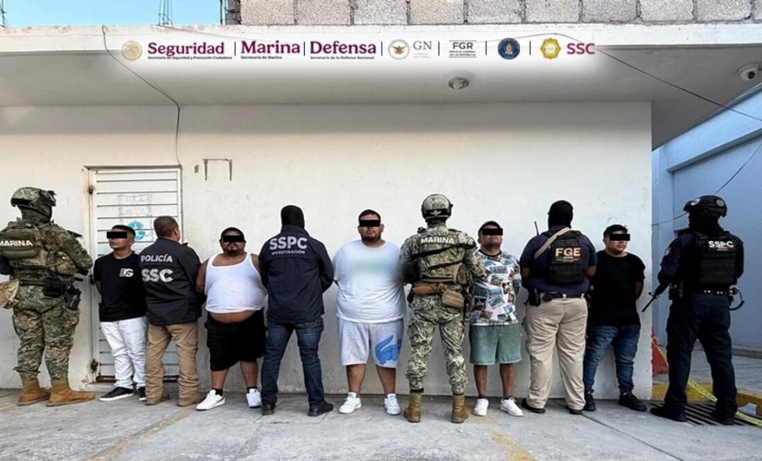 Caen 5 del Cártel Nuevo Imperio. Foto: Especial