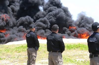 PGR destruye más de 4 toneladas de drogas en Acapulco
