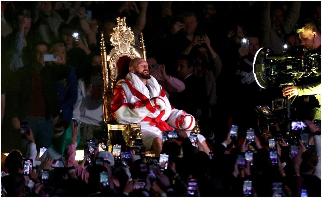 VIDEO: Tyson Fury y su espectacular entrada en Wembley / FOTO: AFP