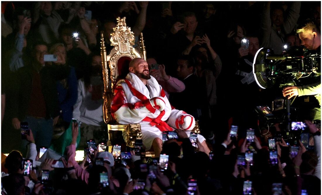 VIDEO: Tyson Fury y su espectacular entrada en Wembley / FOTO: AFP