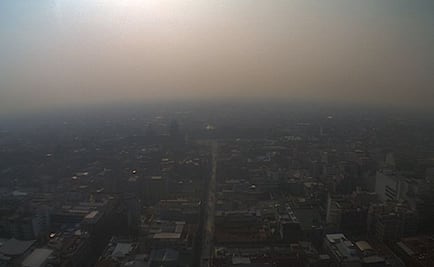 Reportan mala calidad del aire y radiación extremadamente alta en Valle de México