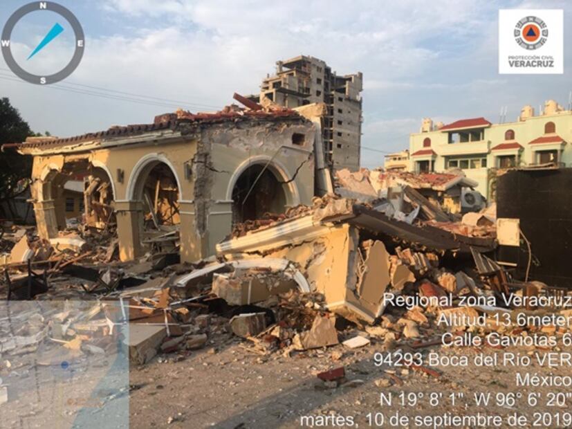 Fuga de gas provoca explosión en restaurante de hotel en Veracruz; hay un lesionado