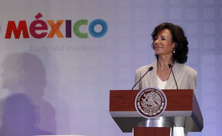 AMLO comparte expectativa de crecimiento de 5.3% del PIB con presidenta de Santander