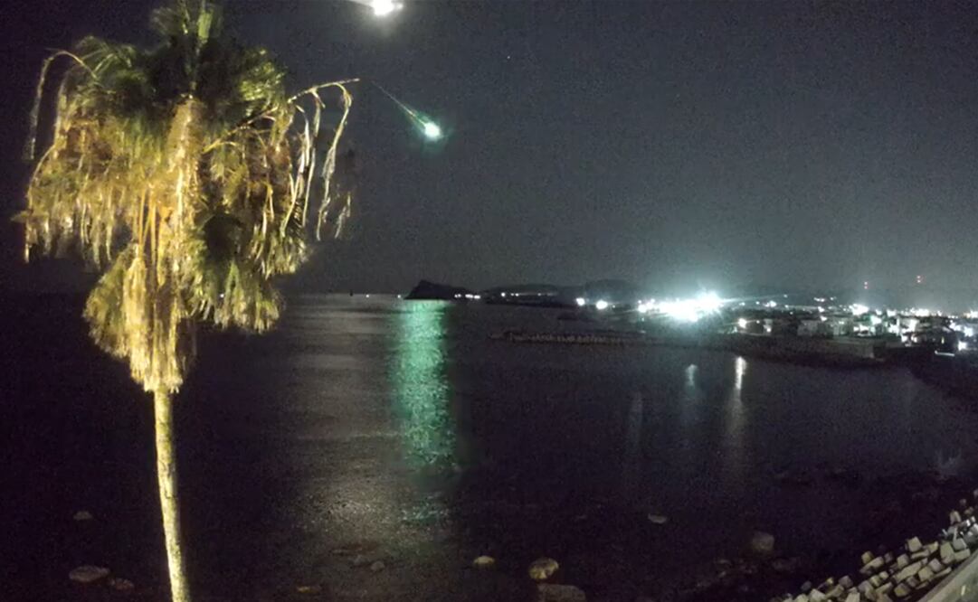 Captan destellos de un meteorito en las costas de Makurazaki, Japón. Foto: captura de pantalla