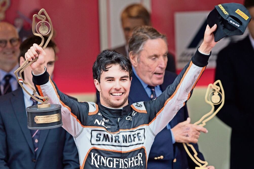 Sergio Pérez finalizó en la tercera posición en el Gran Premio de ayer (VALDRIN XHEMAJ. EFE)