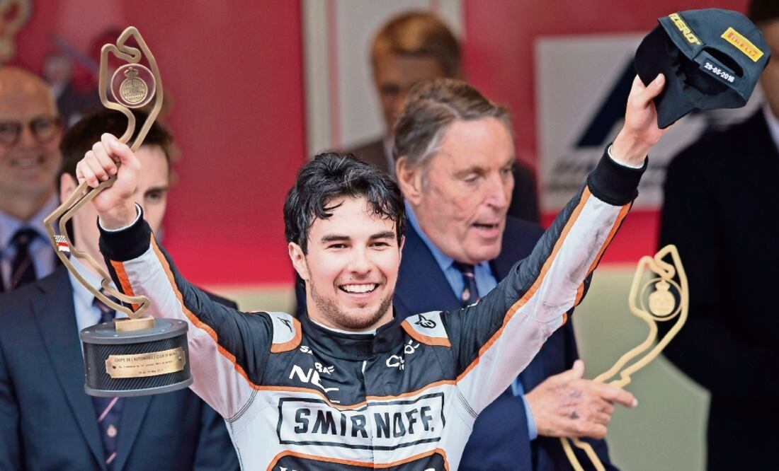 Sergio Pérez finalizó en la tercera posición en el Gran Premio de ayer (VALDRIN XHEMAJ. EFE)