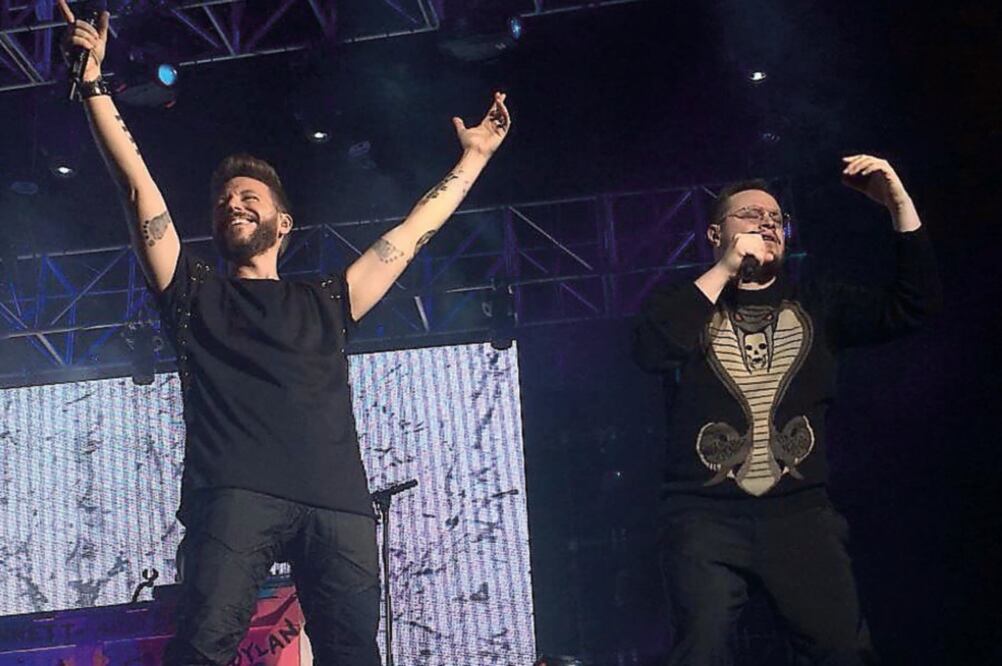 Los músicos mostraron durante la noche su gran camaradería (TWITTER)