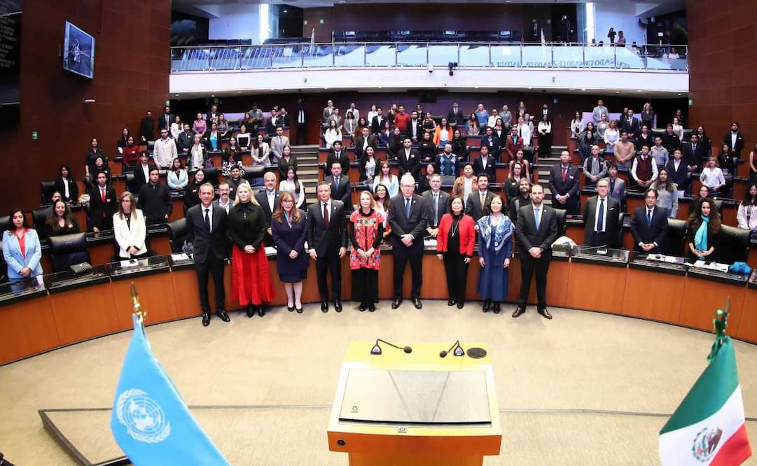 Conversatorio “México y la ONU : 80 años trabajando por la paz, los derechos humanos y el desarrollo sostenible”, este 27 de octubre de 2025. Foto: Especial