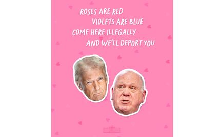 Por San Valentín, Trump manda mensaje a migrantes: “ven ilegalmente y te deportaremos”