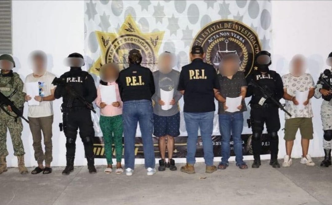 Detienen a cinco por triple homicidio en Dzilam González, Yucatán; enfrentan cargos por homicidio calificado.
Foto: Especial.