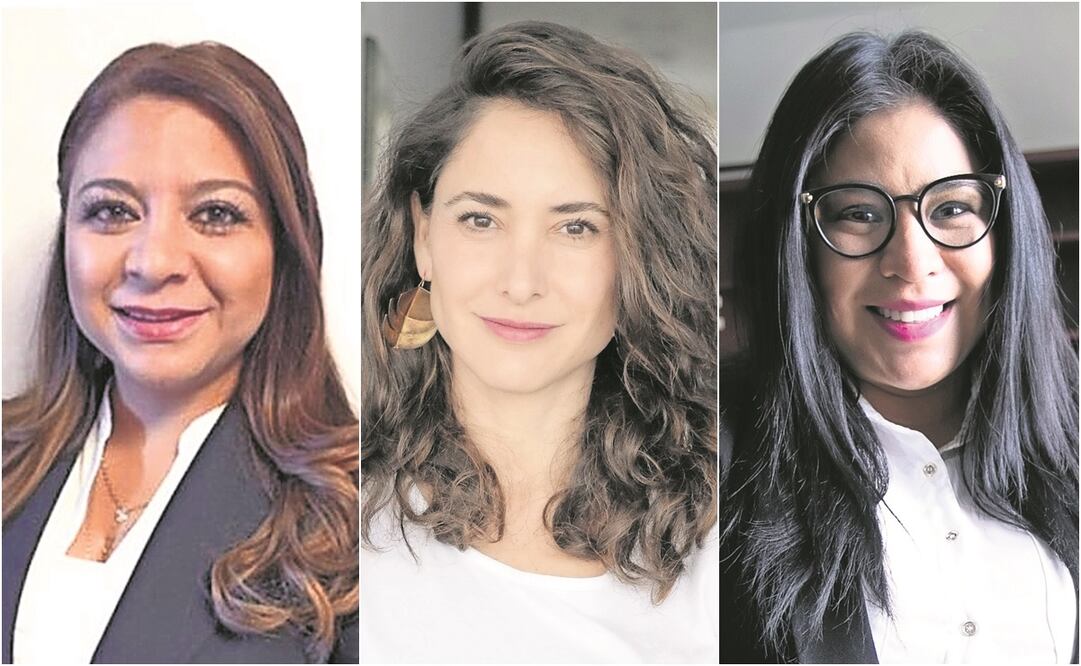 Rebeca Olivia Sánchez (izquierda), Claudia Curiel de Icaza y Lourdes Paz (derecha) Fotos: ESPECIAL y ARCHIVO EL UNIVERSAL