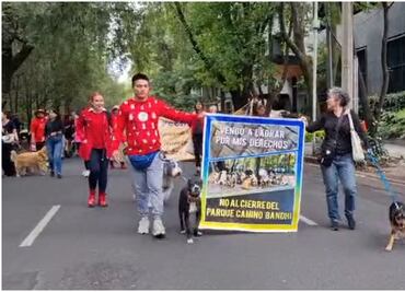 Lomitos y sus dueños vuelven a manifestarse por cierre de parque canino “Gandhi II” en Polanco