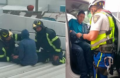 Personal del ERUM evita que empleado se lanzara desde azotea de bodega en Azcapotzalco