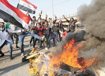 Protestas violentas sacuden Bagdad; reportan muertos