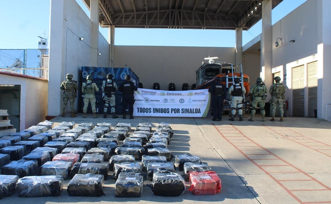 Aseguran más de 2.8 toneladas de cocaína y combustible en operativos marítimos entre Los Cabos y Mazatlán; hay 9 detenidos. Foto: Especial