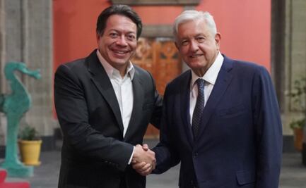 AMLO felicita a Mario Delgado porque Morena "avanzó" en las elecciones del 5 de junio