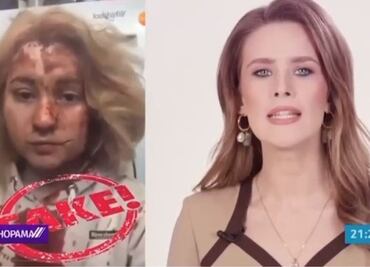 La sobreviviente de un bombardeo en Ucrania a la que Moscú "convirtió" en una noticia falsa