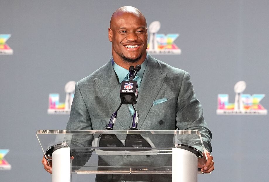 Kenneth Walker habló en conferencia de prensa después de ganar el MVP del Super Bowl LX