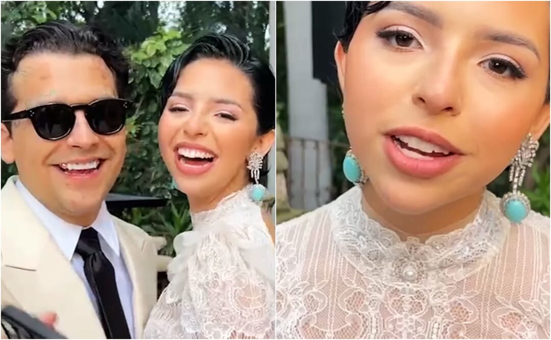 Christian Nodal y Ángela Aguilar se casaron este miércoles 24 de julio.
Fotos: Instagram
