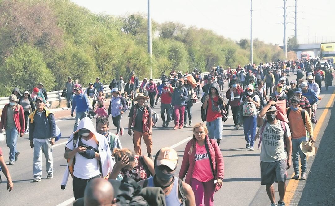 El intento del gobierno mexicano de contener en Tapachula a miles de migrantes sin documentos fracasó. En diciembre, cientos llegaron en caravana a la CDMX. Foto: Omar Contreras / EL UNIVERSAL