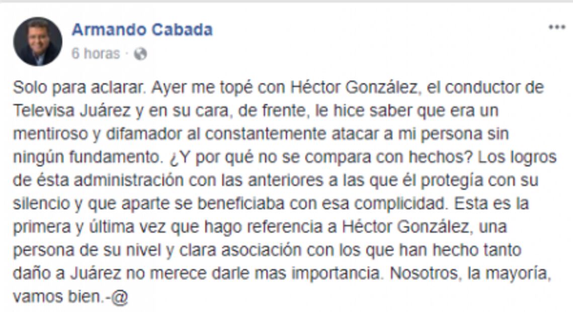 Periodista de tv denuncia a munícipe por agresión en Chihuahua