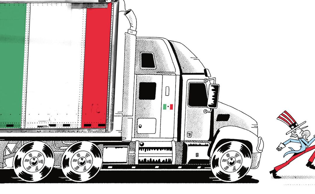 Se multiplican envíos a EU de artículos de acero y aluminio. Ilustración de Ani Cortés