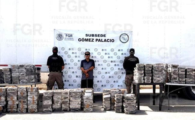 Ocultos entre jícamas, decomisan 916 kilos de metanfetamina en Durango; cargamento iba rumbo a Tijuana