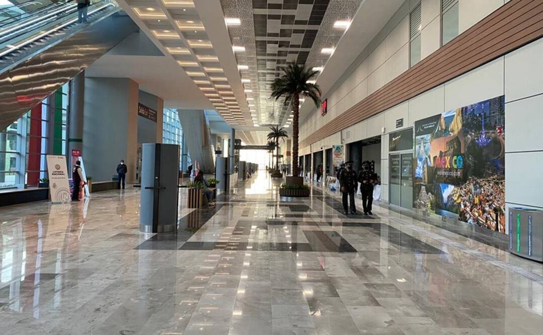 El AIFA luce semivacío en su segundo día de operaciones. Foto: Valente Rosas/EL UNIVERSAL