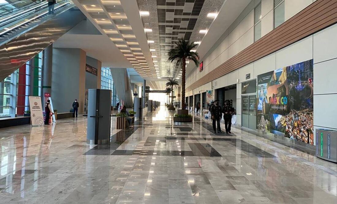 El AIFA luce semivacío en su segundo día de operaciones. Foto: Valente Rosas/EL UNIVERSAL