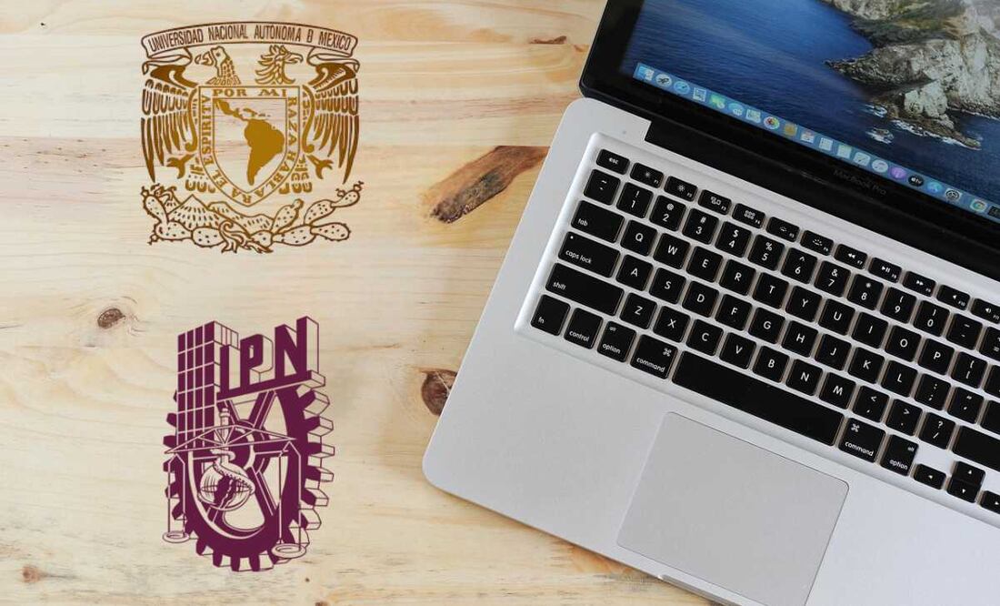 La UNAM y el IPN ofrecerán en conjunto aproximadamente 57 mil lugares. Imágenes: Pixabay / UNAM / IPN