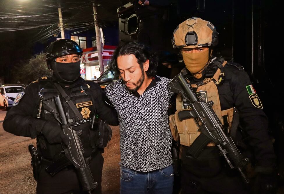 Eduardo Ramírez Tiburcio, líder de La Unión Tepito , fue capturado en inmediaciones del Ajusco. Foto: Valente Rosas / EL UNIVERSAL