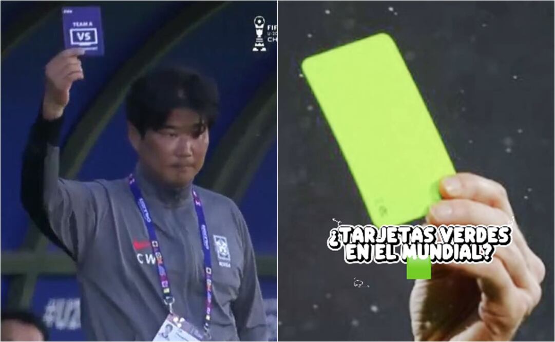 Tarjeta Verde, la nueva innovación en el arbitraje del Mundial Sub 20 de Chile. FOTO: ESPECIAL