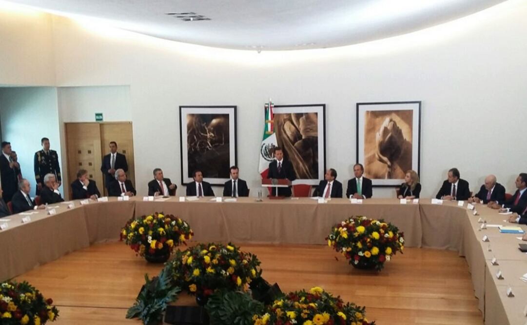 El mandatario se reunió con los integrantes del Consejo Mexicano de Negocios. Foto: Carlos Mejía/ EL UNIVERSAL  