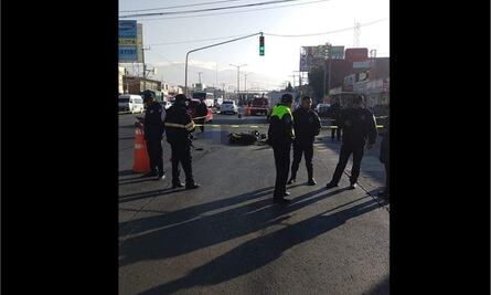 Motociclista derrapa en Ixtapaluca y pierde la vida