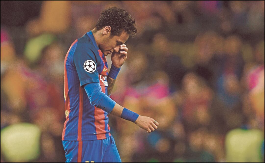Neymar durante un juego con el Barcelona. Foto: AFP