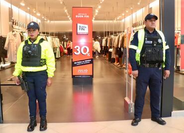 Elementos de seguridad del Edomex resguardan 500 centros comerciales durante el Buen Fin
