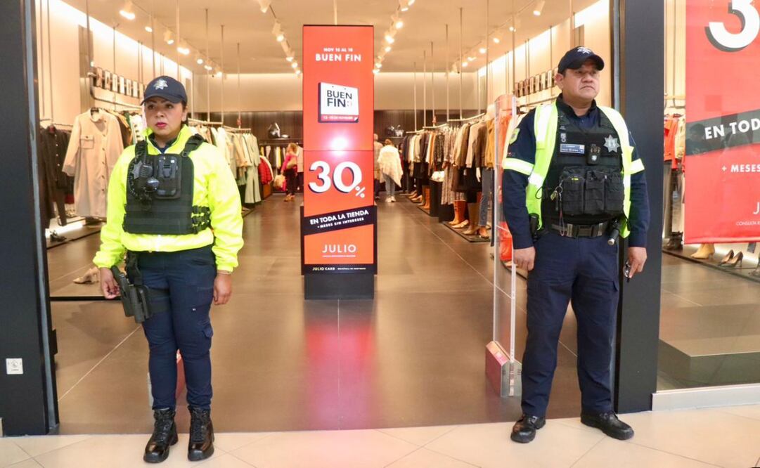 Gobierno estatal mexiquense vigila los 500 centros comerciales durante el llamado Buen Fin (17/11/2024). Foto: Especial